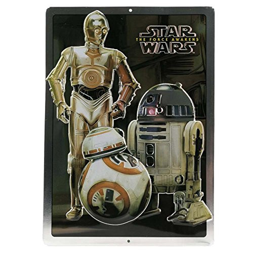 Open Road Brands Star Wars Droids Embossed Metal Sign