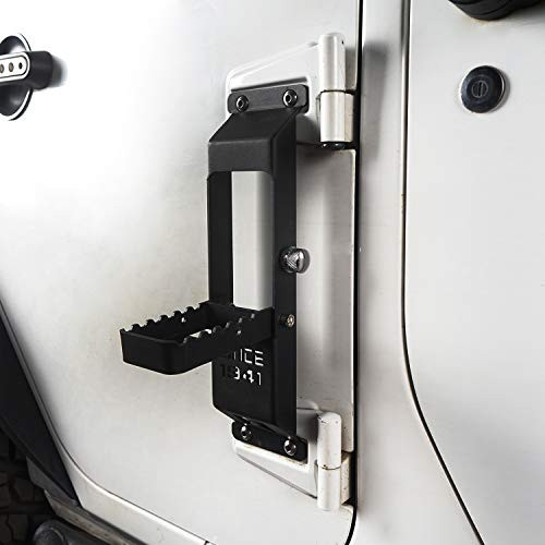 Hooke Road Wrangler Door Hinge Step Foot Pedal w Since 1941 Sign for 2007 2018 Jeep Wrangler JK   JKU