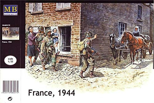 Master Box 3578 France  1944  Figures   World War II era Series Plastic Model Kit 1 35 Scale