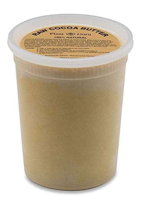 Raw Cocoa Butter 30 oz Pure 100 Unrefined FOOD GRADE Cacao Highest Quality Arriba Nacional Bean  Bulk Rich Chocolate Aroma For Lip Balms  Stretch Marks  DIY Base for Body Butters   Soap Making