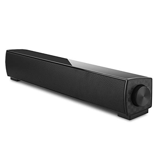 Computer Speakers  Wired Laptop Sound Bar Speaker  USB Powered Desktop soundbar for PC Tablets Desktop Cellphone Laptop