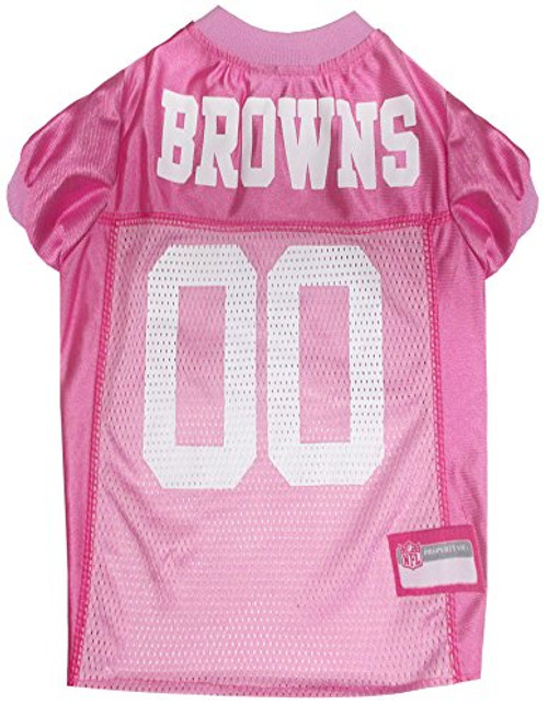 NFL Cleveland Browns Dog Jersey Pink  X Small    Football Pet Jersey in Pink