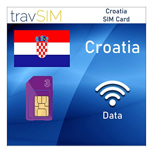 travSIM  UK Three  Croatia Prepaid SIM Card  5 GB Mobile Data Valid for 30 Days    Three UK  SIM Card for Croatia  Incl  Local Talk   Text to UK   Listed European Countries