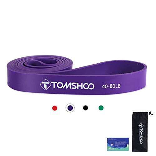 TOMSHOO Pull up Assist Bands Set Strength Heavy Duty Pull Up Assist and Powerlifting Stretch Bands and Resistance Bands for Resistance Training Fitness Exercise Purple TOMSHOO Pull up Assist Bands Set Strength Heavy Duty Pull Up Assist and Powerlifting Stretch Bands and Resistance Bands for Resistance Training Fitness Exercise Purple