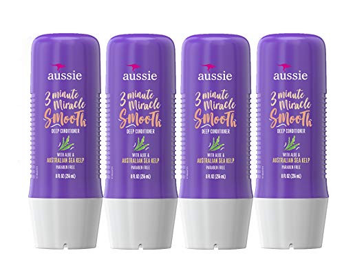 Aussie 3 Minute Miracle Smooth Deep Conditioner 8 oz  Pack of 4