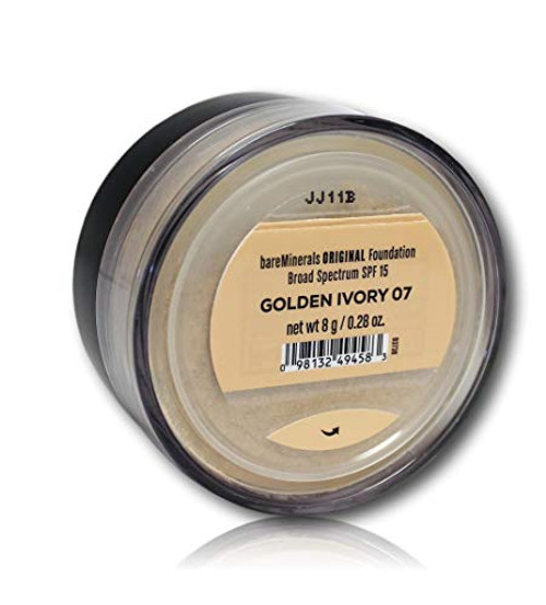 bareMinerals Original SPF 15 Foundation Golden Ivory 07 0 28 Ounce bareMinerals Original SPF 15 Foundation Golden Ivory 07 0 28 Ounce