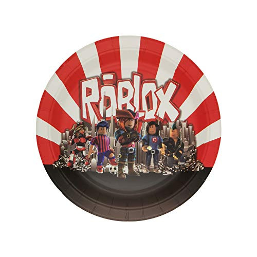 Plates for Roblox Party Plates Birthday Disposable Plates  Birthday Party Supplies Decorations 24 Packs  19