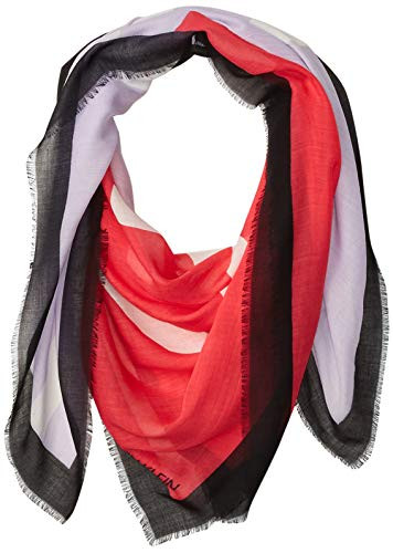 Calvin Klein Women s Abstract CK Logo Rayon Scarf  Watermelon  One Size