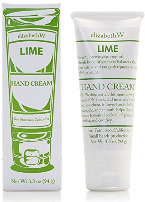 elizabethW Lime Hand Cream 3 3 ounces elizabethW Lime Hand Cream 3 3 ounces