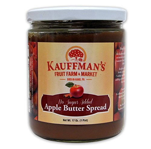 Kauffman s Fruit Farm Spiced Apple Butter Homemade No Sugar Added Kosher Non GMO Gluten Free Perfect to use in Baking As A Spread or BBQ Sauce 17 Oz Jar Pack of 2 Kauffman s Fruit Farm Spiced Apple Butter Homemade No Sugar Added Kosher Non GMO Gluten Free Perfect to use in Baking As A Spread or BBQ Sauce 17 Oz Jar Pack of 2
