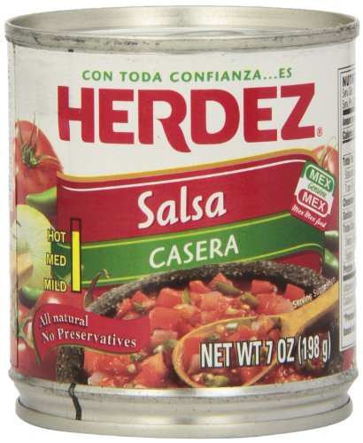 Herdez Salsa Casera  7 Ounce Can  Pack of 12