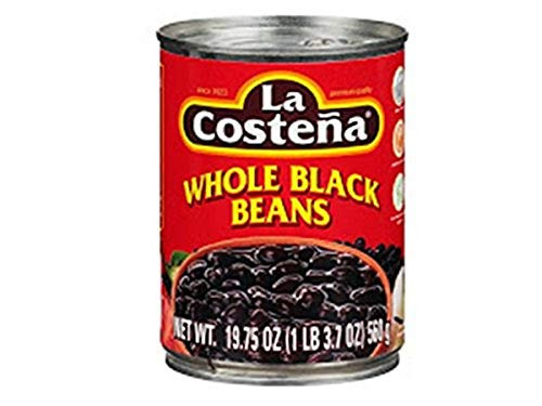 La Costena Whole Black Beans  1 40 Pound  Pack of 12