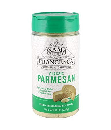 Mama Francesca Premium Classic Parmesan Cheese  8 Ounce  Pack of 3