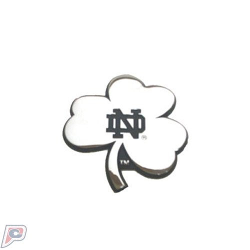 Patch Collection Notre Dame Fighting Irish Shamrock Solid Metal Chrome Emblem AMG