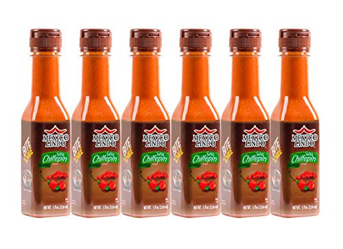 Mexico Lindo Chiltepin Hot Sauce   14 200 Scoville Level   Traditional Spicy Flavor   5 Fl Oz Bottles  Pack of 6