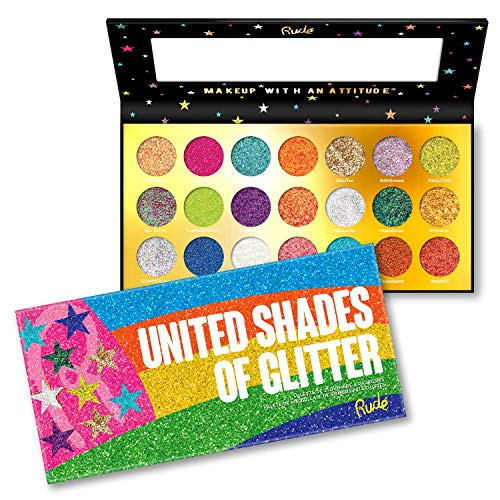RUDE United Shades of Glitter   21 Pressed Glitter Palette