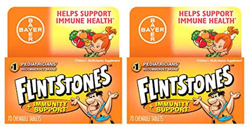 Flintstones Chewable Tablets Plus Immunity Support 60 Tablets  Pack of 2