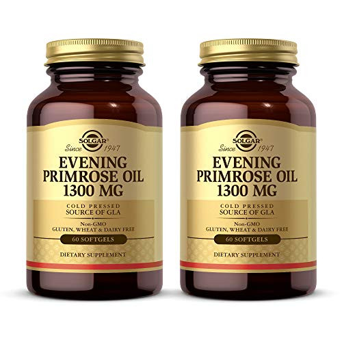 Solgar Evening Primrose Oil 1300 mg 60 Softgels Pack of 2 Promotes Healthy Skin Cardiovascular Health Nutritional Support for Women Non GMO Gluten Free Dairy Free 120 Servings Solgar Evening Primrose Oil 1300 mg 60 Softgels Pack of 2 Promotes Healthy Skin Cardiovascular Health Nutritional Support for Women Non GMO Gluten Free Dairy Free 120 Servings