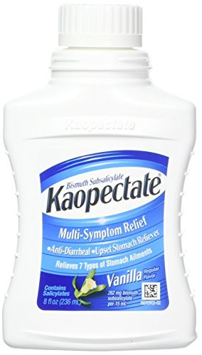 Kaopectate Multi Symptom Relief Anti Diarrheal Upset Stomach Reliever Liquid  Vanilla  8 Fl Oz  Pack of 3