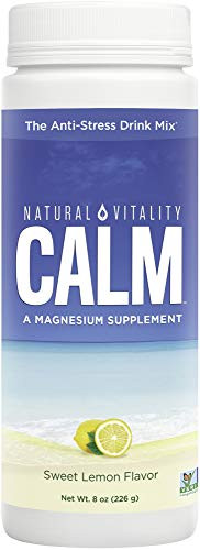 Natural Vitality Calm  Magnesium Citrate Supplement  Anti Stress Drink Mix Powder  Lemon   8 Ounce  Packagaing May Vary