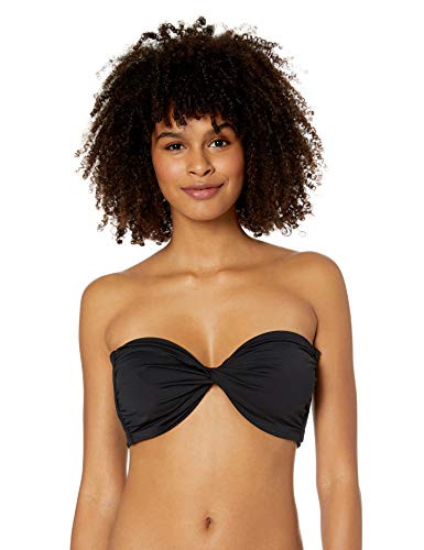 Volcom Women s Plus Size Junior s Simply Seamless Bandeau Bikini Top  Black  24
