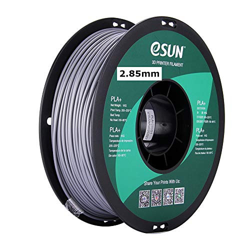 eSUN 3mm Silver PLA PRO  PLA   3D Printer Filament 1KG Spool  2 2lbs   Actual Diameter 2 85mm     0 05mm  Silver   Pantone 423C