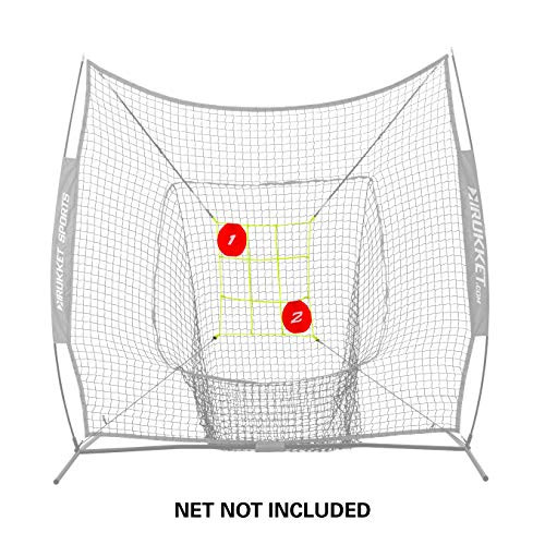 Rukket Baseball/Softball Adjustable Pitching Target | Practice Throwing (Adjustable Strike Zone Target + Bullseyes) Frame and Net Sold Separately.