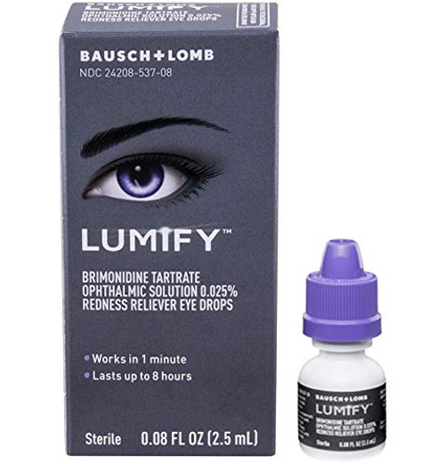 LUMIFY Redness Reliever Eye Drops 0 08 Fl Oz  2 5mL  2 Pack