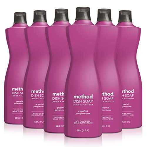 Method Liquid Dish Soap  Grapefruit  18 Fl Oz  Pack of 6
