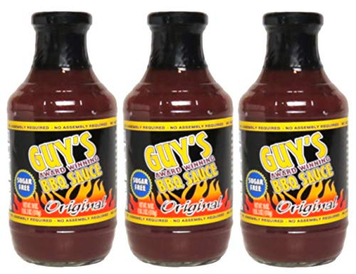 Guy s Award Winning Sugar Free BBQ Sauce 3 Pack Original Guy s Award Winning Sugar Free BBQ Sauce 3 Pack Original