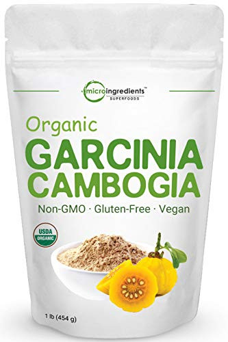 Organic Garcinia Cambogia Weight Loss Powder  1 Pound  454 Grams   Pure Garcinia Supplement  Natural Appetite Suppressant and Fat Burn Supplements for Men and Women  No GMOs and Vegan Friendly