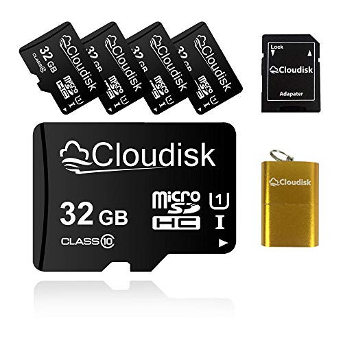 5Pack 32GB Micro SD Card Class10 USH 1 with MicroSD Adapter   Memory Card Reader Bulk Sale
