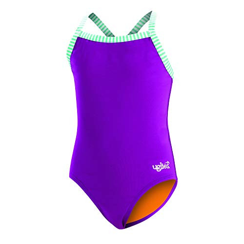Dolfin Girl s Uglies Prints One Piece Swimsuit Purple
