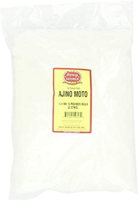 Spicy World MSG 5 Pound Bulk Bag Flavor Enhancer Ajino Moto Spicy World MSG 5 Pound Bulk Bag Flavor Enhancer Ajino Moto