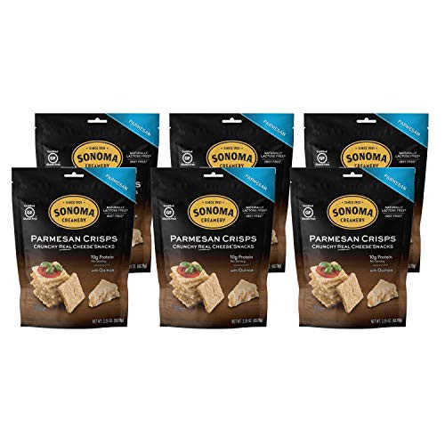 Sonoma Creamery Cheese Crisps  Parmesan  2 25 Ounce Bag  Pack of 6