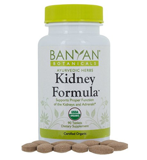 Banyan Botanicals Kidney Formula   USDA Certified Organic  90 Tablets   Herbal Supplement to Support Kidney   Adrenal Function* Banyan Botanicals Kidney Formula   USDA Certified Organic  90 Tablets   Herbal Supplement to Support Kidney   Adrenal Function*