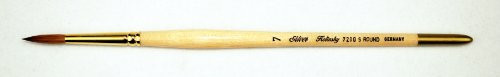 Silver Brush 7200S 7 Silver Kolinsky Sable Short Handle Excellent Quality Brush  Round  Size 7