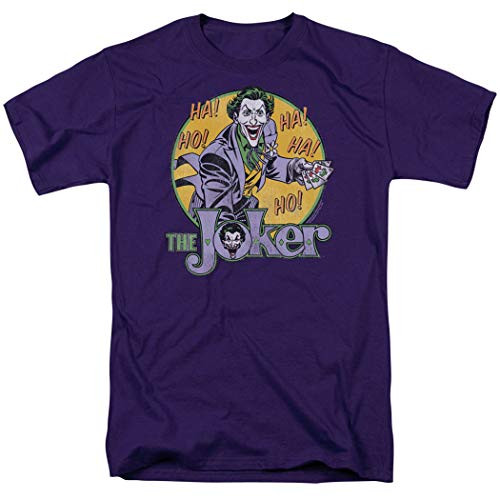 The Joker DC Comics Supervillain T Shirt   Stickers  XX Large  Purple