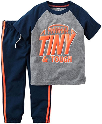 Carter s Baby Boys  2 Pc Playwear Sets 229g251  Heather  18 Months