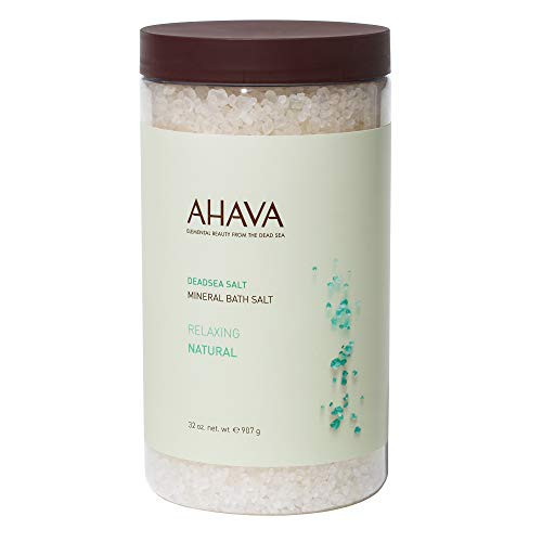 AHAVA Deadsea Mineral Bath Salt  Natural  32 oz