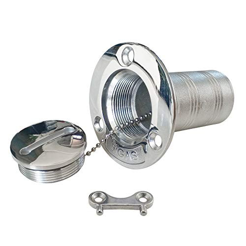 NRC XRC New Casting 1 1 2  38mm  Boat Gas Deck Fill Filler with Key Cap Marine 316 Stainless Steel Hardware for Boat Yacht Caravan