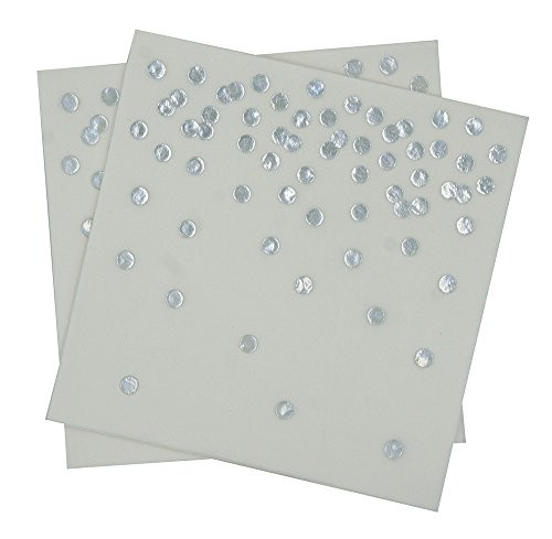 Dots Paper Napkins,Silver Polka Dot Napkins,6.5'' 50counts 3-ply Shiny Metallic Perfect For Wedding,Birthday,Party Supplies Decorations,Babyshower,Bridalshower (Iridescent Foil Dots, 6.5''x6.5'') Dots Paper Napkins,Silver Polka Dot Napkins,6.5'' 50counts 3-ply Shiny Metallic Perfect For Wedding,Birthday,Party Supplies Decorations,Babyshower,Bridalshower (Iridescent Foil Dots, 6.5''x6.5'')