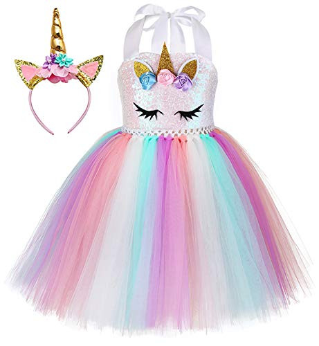 Tutu Dreams Unicorn Costume for Girls Halloween Birthday Tutu Outfits Unicorn Dresses Birthday Party  Sequin Unicorn  1 2T