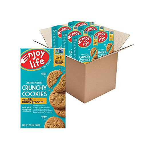 Enjoy Life Crunchy Vanilla Honey Graham Cookies Nut Free Cookies Soy Free Dairy Free Gluten Free Non GMO 6 Boxes Enjoy Life Crunchy Vanilla Honey Graham Cookies Nut Free Cookies Soy Free Dairy Free Gluten Free Non GMO 6 Boxes