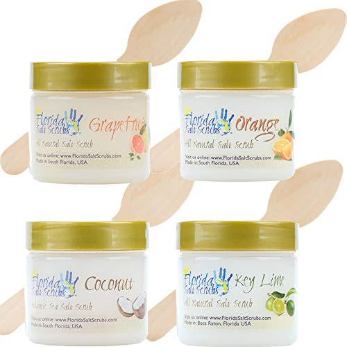 Florida Salt Scrubs  2 9 Ounce  4 Pack  Scents of Florida Sampler Pack