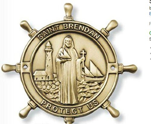 Saint Brendan the Navigator Boat Plaque Patron Saint of Sailors Mariners Saint Brendan the Navigator Boat Plaque Patron Saint of Sailors Mariners