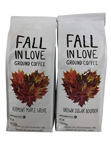 Fall in Love Coffee Bundle    Vermont Maple Grove and Brown Sugar Bourbon    Ground  12 ounces each
