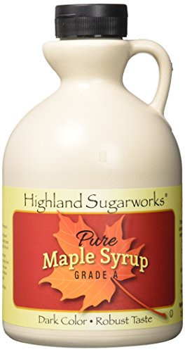 Highland Sugarworks Jug 100 Maple Syrup Pure Grade A Dark Color with Robust Taste 32 oz