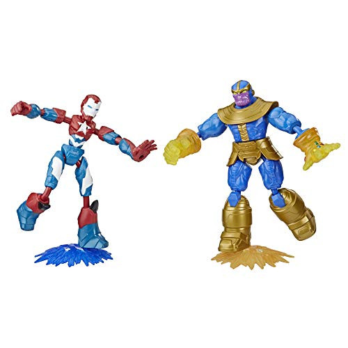 Marvel Avengers Bend and Flex Iron Patriot vs Thanos