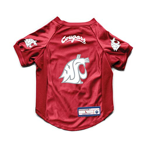 NCAA Washington State Cougars Pet Stretch Jersey  Large